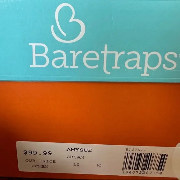 Baretraps Amysue Light Goth Combat Grunge Zip Cream White Ankle Boots Size 10 - Picture 8 of 8